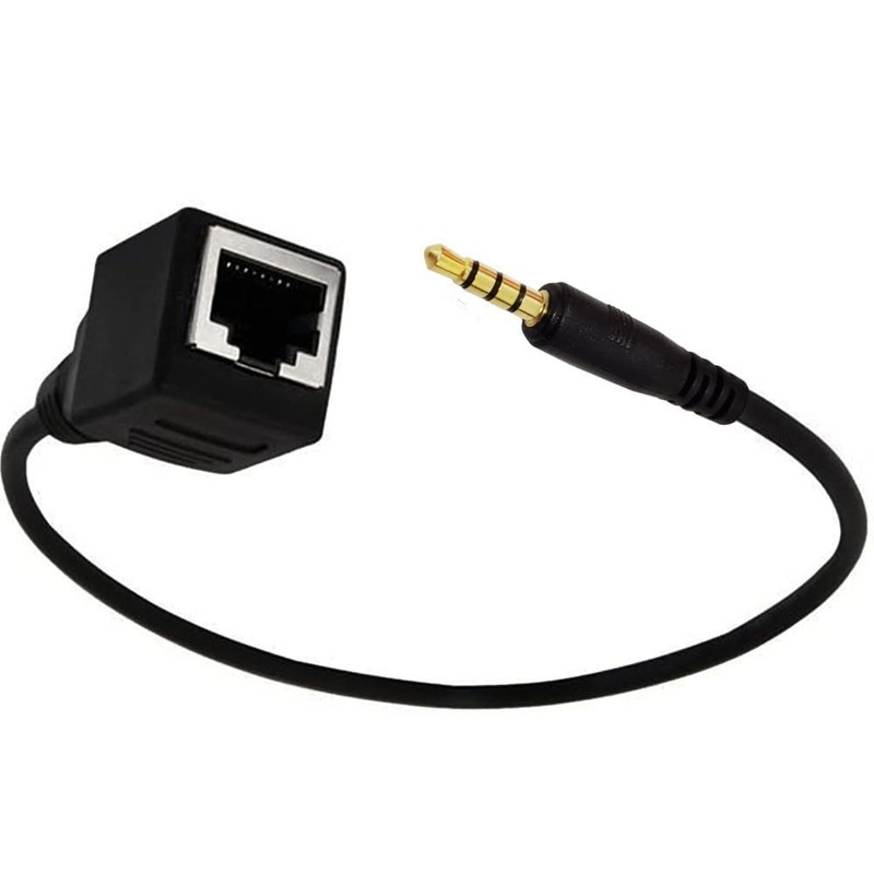 Seadream Network 3.5mm to RJ45 Female Adapter - DC 3.5mm Male & Female TRRS 4... gallery