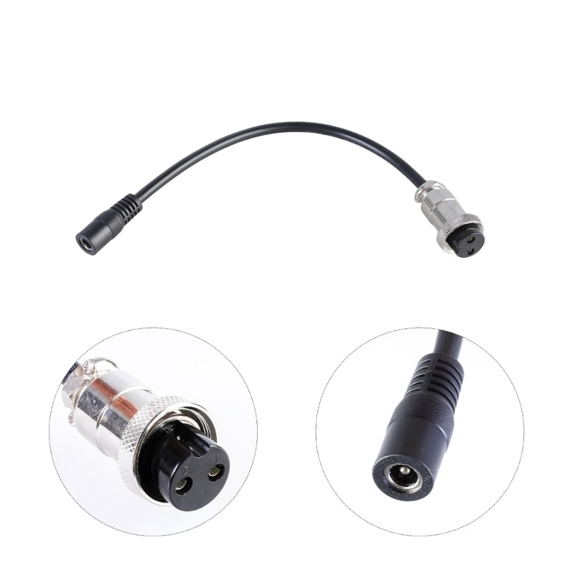 26cm DC5521 to GX20 2Pin Connector Female to Female Aviation Cable Wire Line gallery