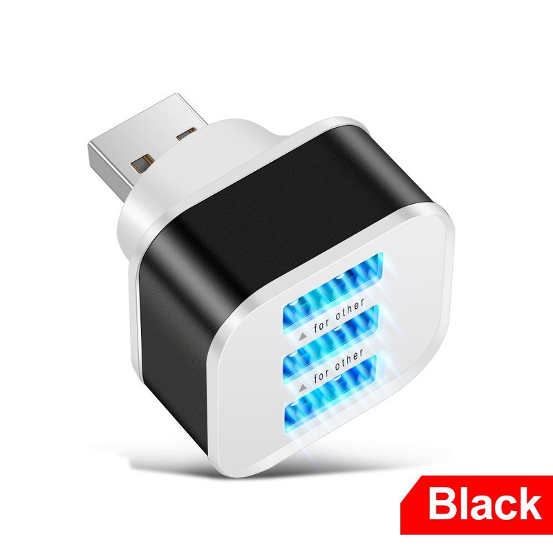 3-Port Mini USB 2.0 Expander Extender Charger Hub Splitter Adapter Connector 3Pc gallery