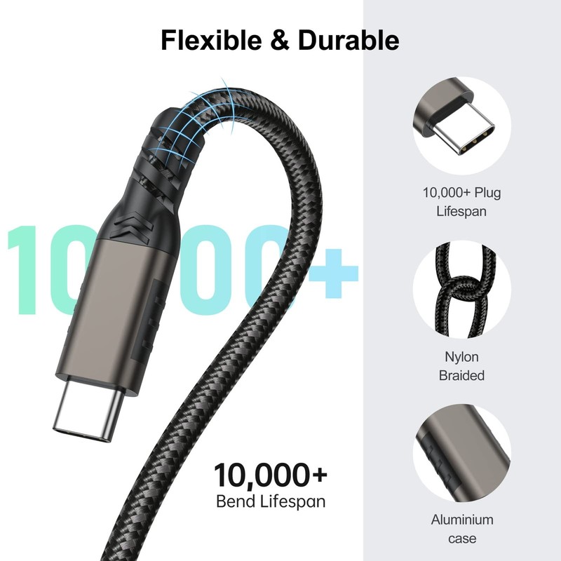USB C Extension Cable 6.6ft USBC Male to Female Cord Support 4K Video Output,... gallery