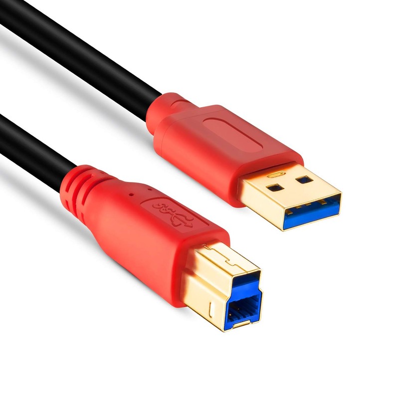 1 FT 0.3M USB 3.0 Type A to B Male Printer Scanner Hard Drive Data Cable gallery
