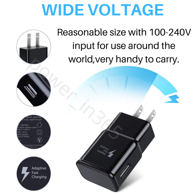 For Android Samsung Google USB Power Adapter Fast Wall Charger Plug Adaptive Lot gallery