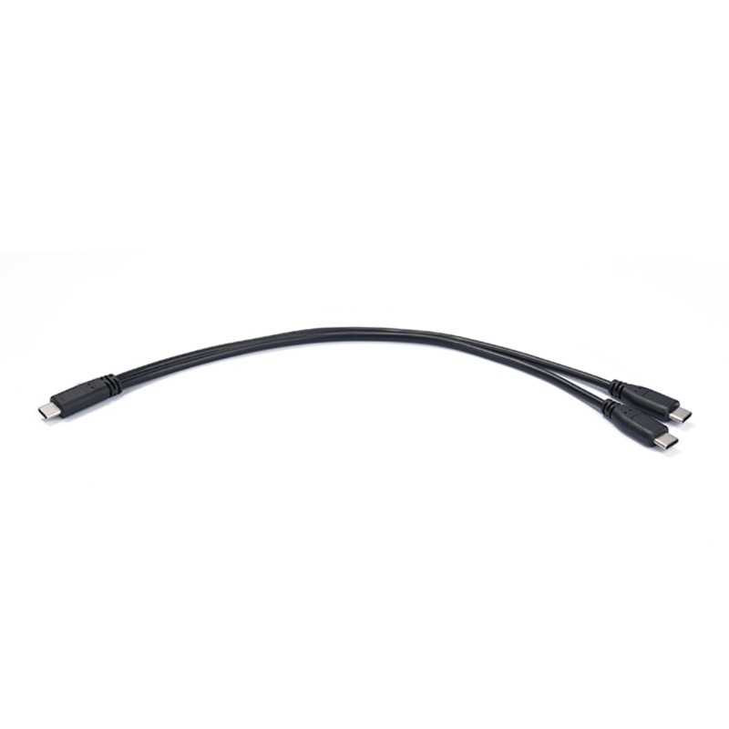 30cm USB Type C to Two Type C Male Cable Fast Speed Charging Cord for Phones gallery