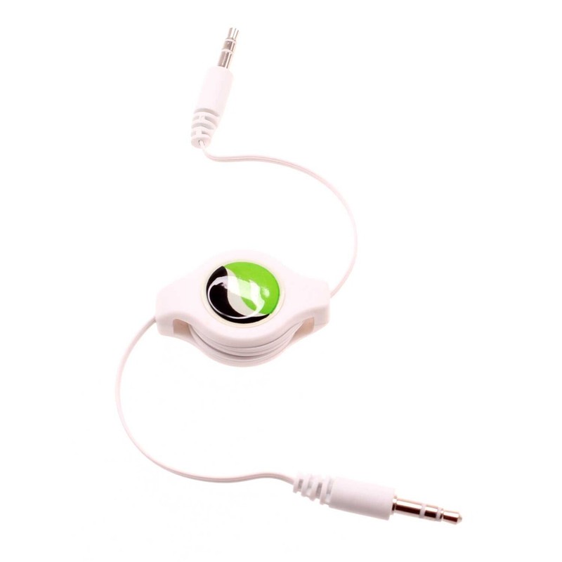 For Samsung Galaxy A52 5G - Retractable Aux Cable 3.5mm Adapter Car Stereo