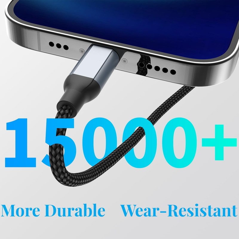 2 FT iPhone Charging Cable, 2 Pack [MFi Certified] USB to 2 FT, Black gallery