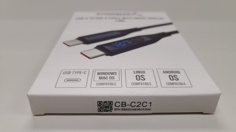 SABRENT USB-C to USB-C Charging Cable w/ Smart Display, 1M/3.3FT Long, Brand New gallery