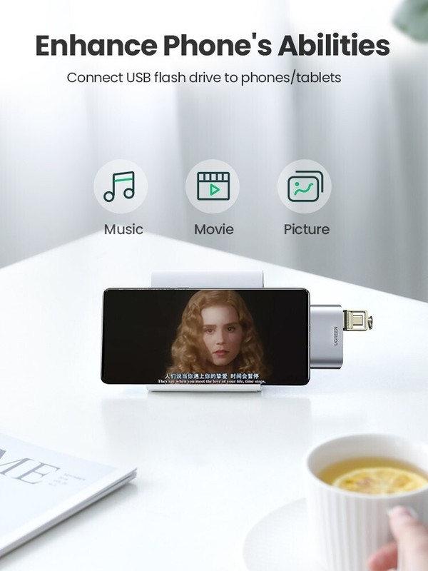 USB C to Dual USB 3.0 SUPER SPEED OTG Adapter Converter for Phone PC Tablet gallery