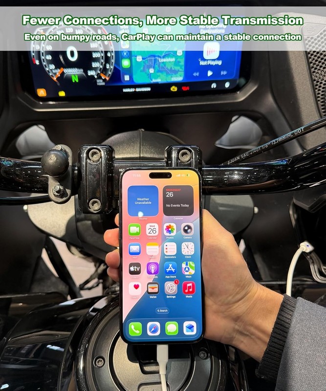 Motorcycle CarPlay Adapter 2 In 1 Jumper Cable USB C gallery