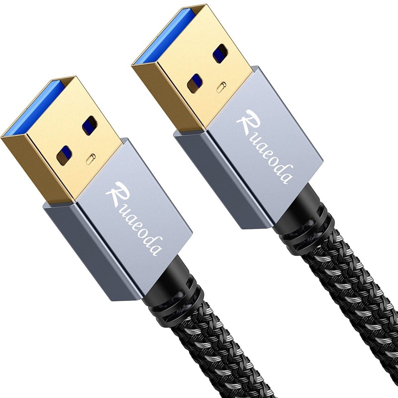 “usb to usb cable 3 ft usb 3.0 male to male type a to a double sided usb cord…