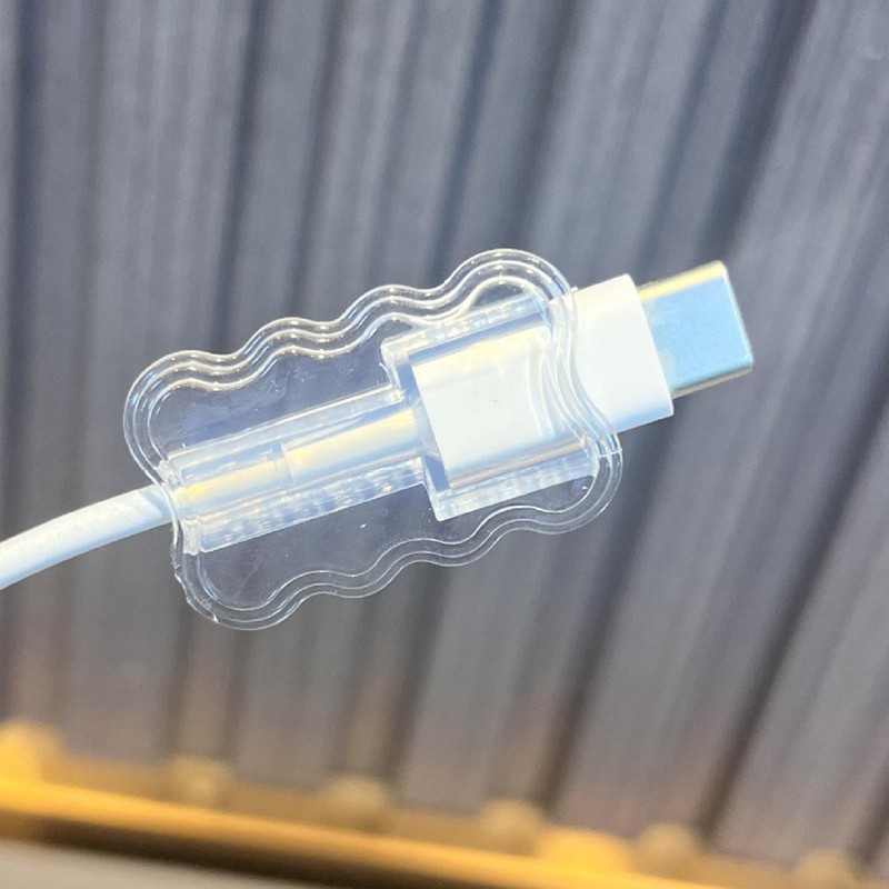 Charging Cord Protector 5 Pcs Anti-Bend Data Cable Cover Charger Protector gallery