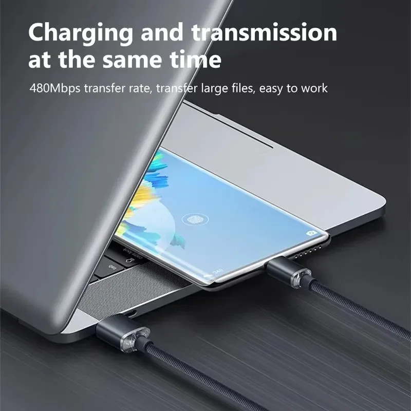 120W USB A to USB C Fast Charging Cable PD Quick Charge Data Cord Universal gallery