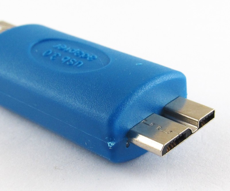 5pcs Blue USB 3.0 Type A Female to 3.0 Micro B Male OTG Converter Adapter New gallery