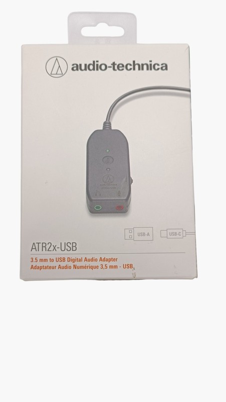 LOT of 2 - Audio-Technica ATR2x-USB 3.5mm to USB 2.0 Type-C Audio Adapter gallery