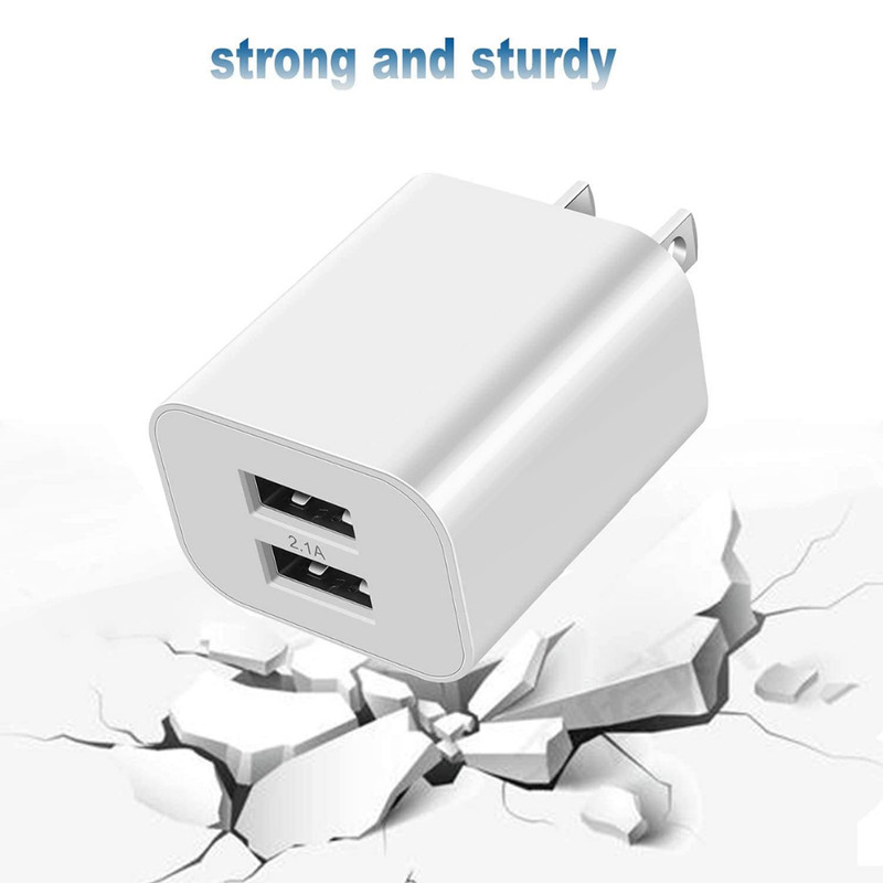 Universal Dual Port USB Power Adapter 5V 2A Wall Charger Plug For iPhone Samsung gallery