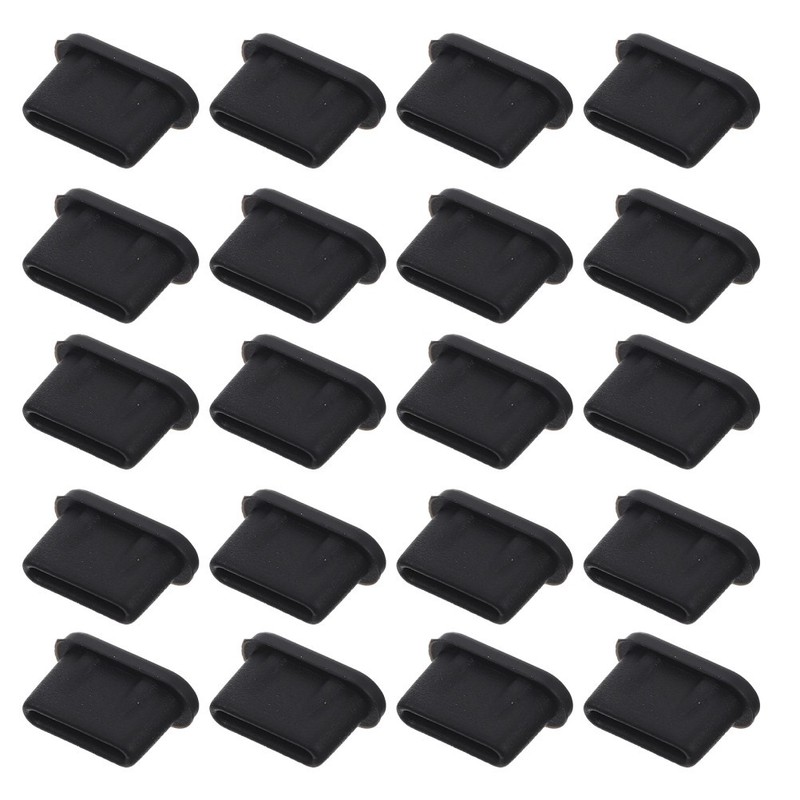 30 Pcs USB Write Blocker Type Charging Port Dust Plug Cover Cap Dustproof