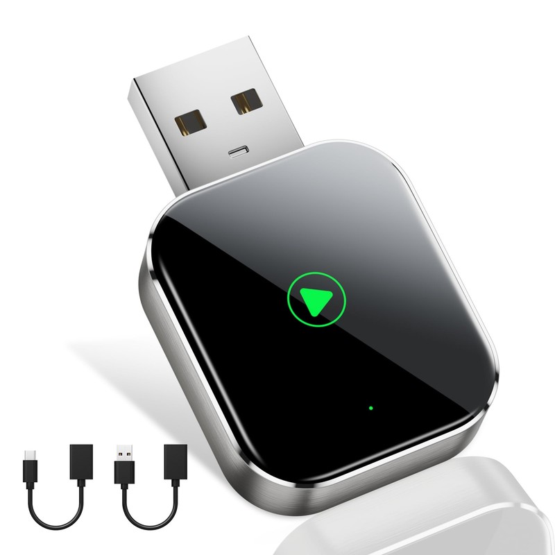 Mini CarPlay Wireless Adapter for Apple iPhone – Converts Wired to Wireless C…