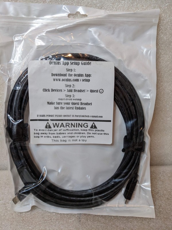 Oculus Quest & Quest2 16ft/5m USB 3.0 Type-C to Type-C Cable PartyLink 🔥New🔥
