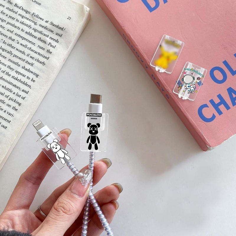 Charging Cord Protector CameCosy Cute Astronaut Teddy Bear 4pcs gallery