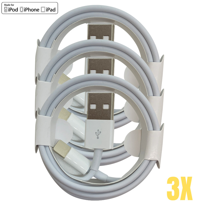 Wholesale 3Ft 6Ft USB Charger Cable Lot For Apple iPhone 12/11/XR/8/7/14/13/iPad