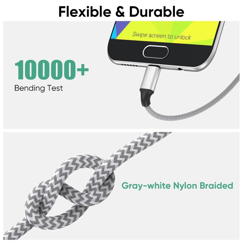 Short Micro USB Cable 6 inch, 480Mbps Data Transfer & 15W Fast Charging Micro... gallery