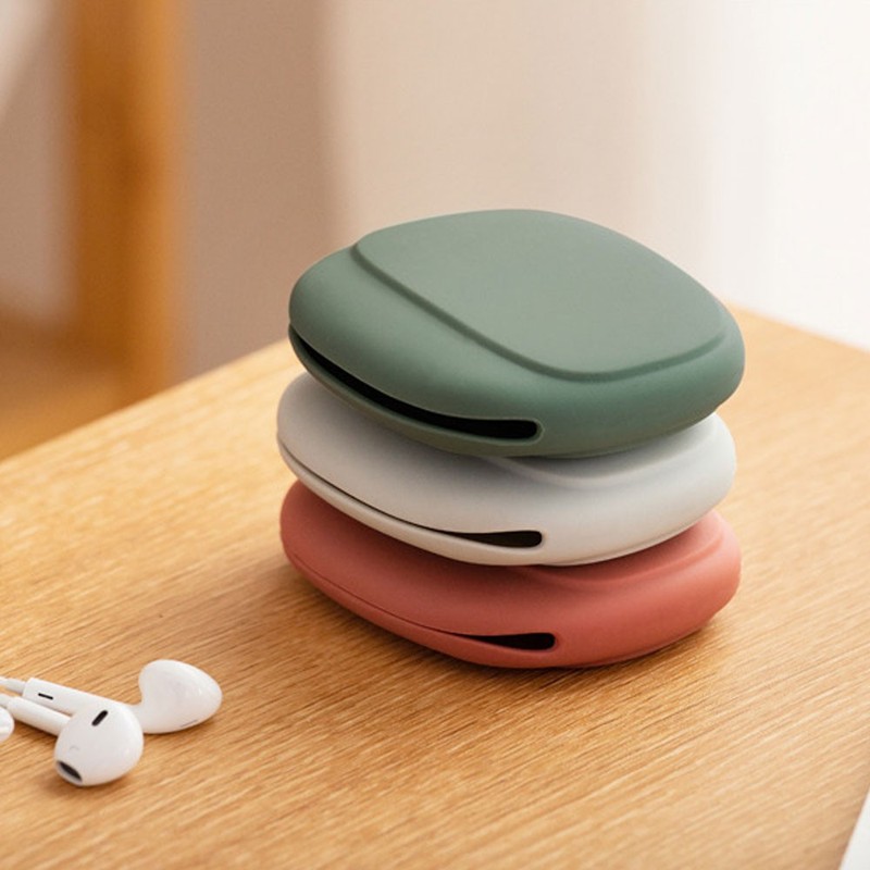 Portable Bag Charging Cable, Silicone Data Cable Box,Headphone Organizer OY gallery