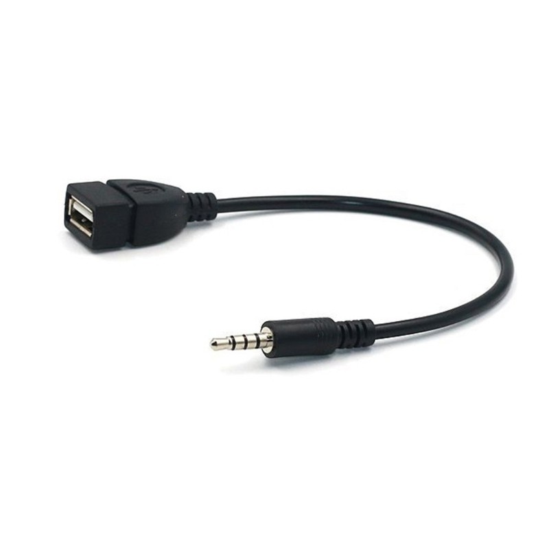 20cm/8-inch Length 3.5mm Male AUX Sound Plugs Jacking to USB Female Converter gallery