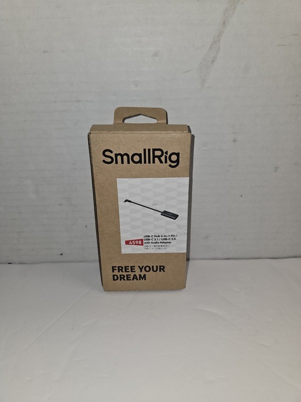 SmallRig USB-C Hub 4-in-1 PD/USB-C 3.1/USB-C 2.0 with Audio Adapter #4598