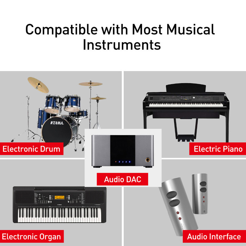 iOS15 OTG Audio Cable For iPhone 13 12 to MIDI USB Keyboard Electric Piano Drum gallery
