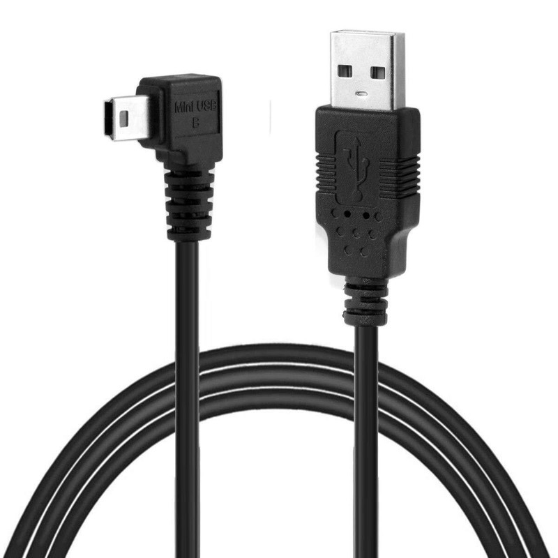 Mini USB B Type 5Pin Male Left Angled 90 Degree to USB 2.0 Male Data Cable wi... gallery