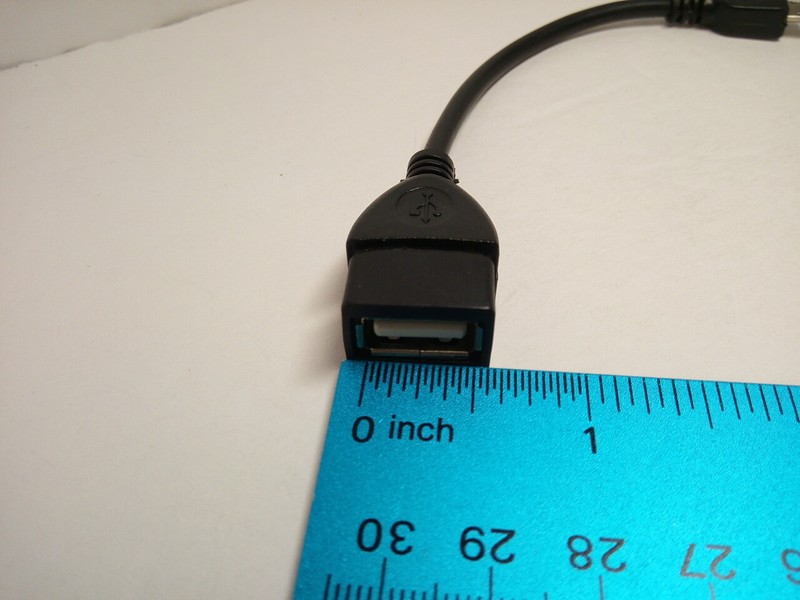 1x PC USB 2.0 Female to Micro B Converter OTG Adapter Cable For Samsung LG HTC gallery