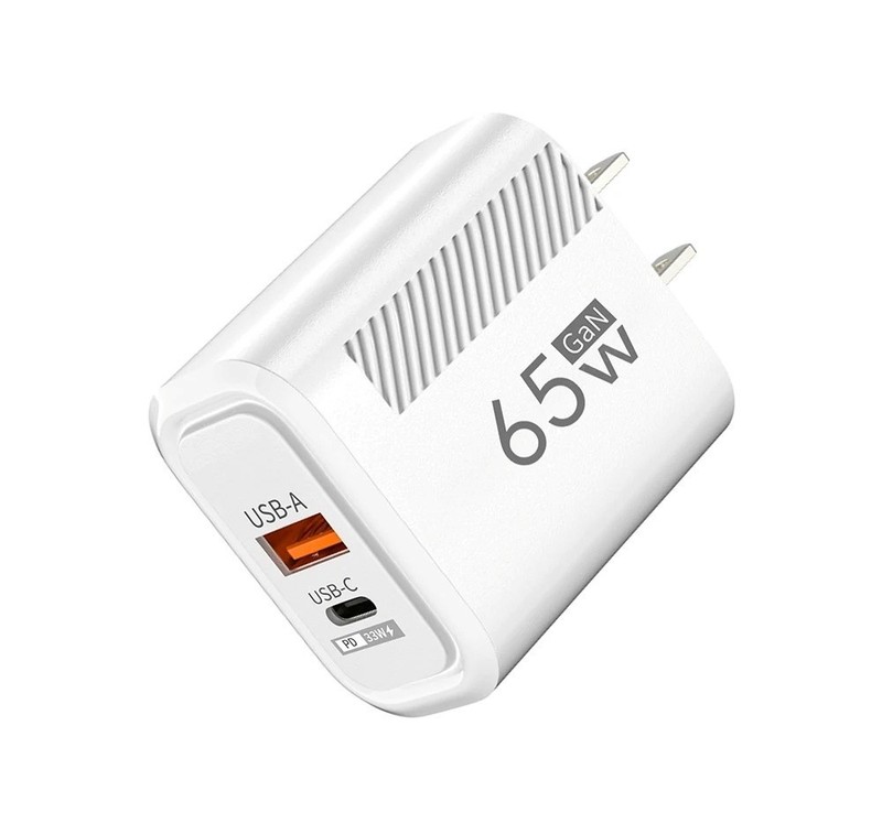 65W GaN USB Charger Fast Charging US Plug Phone Charge Adapter For iPhone Samsun