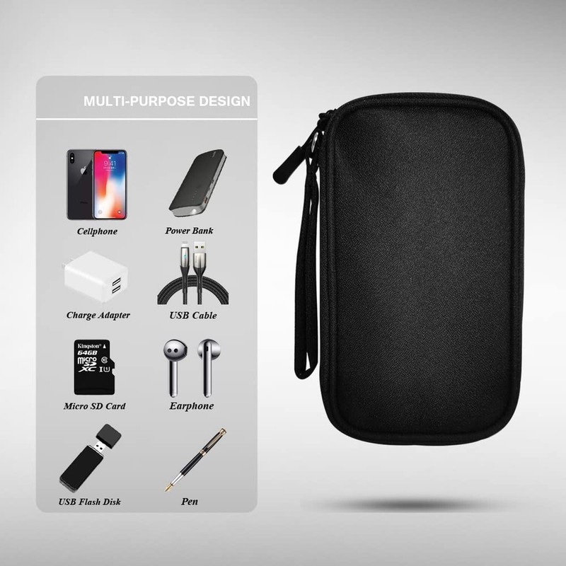 Electronics Organizer Bag Pouch Cable Charger Organizer Travel Shockproof Cor... gallery