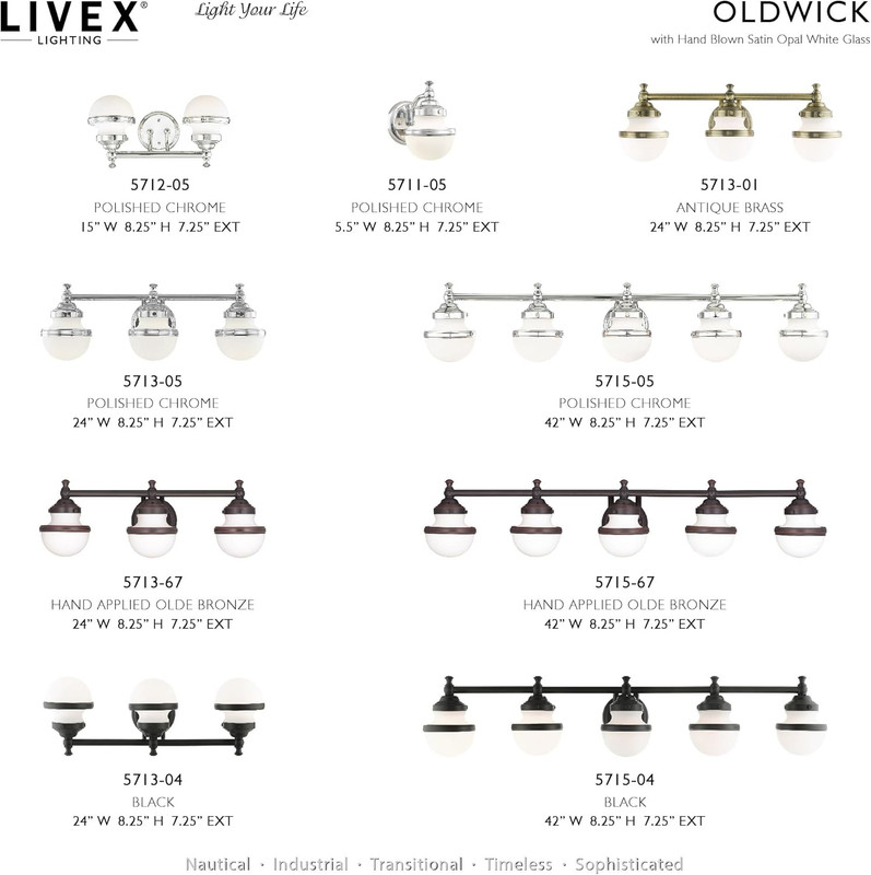 Transitional Polished Chrome 2-Light Bath Vanity from Oldwick Collection gallery