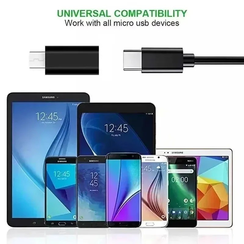 Type C Male to Micro USB Female Adapter OTG Charging Converter Connector gallery