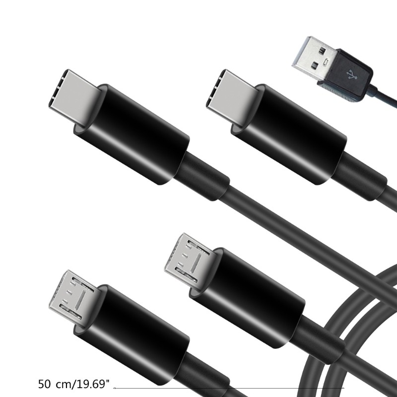 4-Way USB to Type-C/Micro Charging Cable Portable 1 in 4 Out Multi-port Cord gallery