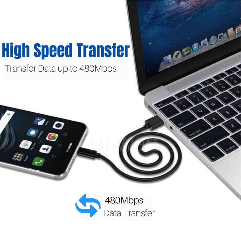 3-Pack USB-A Fast Charger Cable 4ft Type C Charging Cord For Samsung S8 Android gallery