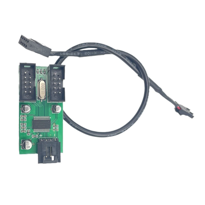 USB Header Extension Splitter Cable 9pin Male 1 to 2 Female Motherboard gallery