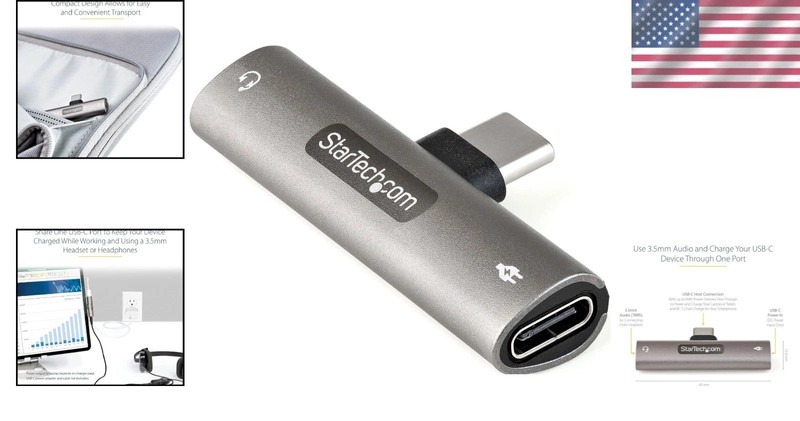 USB-C Audio & Power Adapter - 60W Pass-through gallery