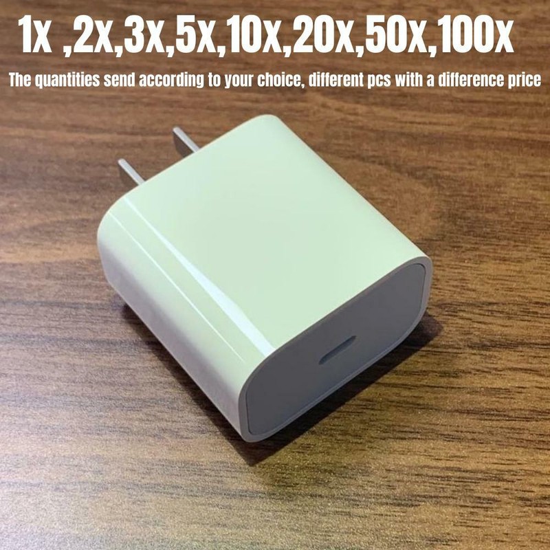 20W PD Type C Fast Charger Adapter Cable USB C For iPhone 14/13/12/11/8/XR/X Lot