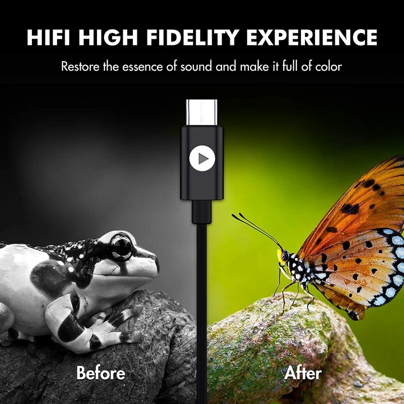 2in1 USB-C Type C Adapter to 3.5mm Aux Jack Headphone for Samsung for iPhone gallery