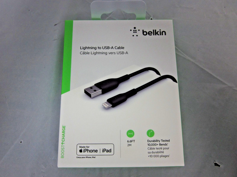 Original Belkin BOOST CHARGE MFi-Certified Lightning to USB-A 2M / 6.6 FT Cable