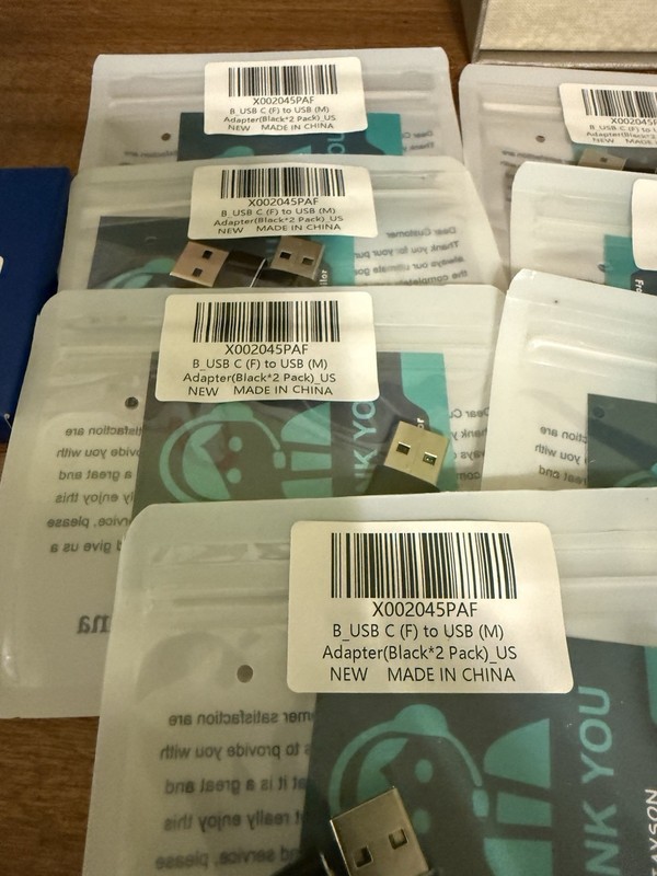 10 USB C TO USB OTG (blue Box) & 14 B UBS C (F) TO USB (M) Adapters (24) Total gallery
