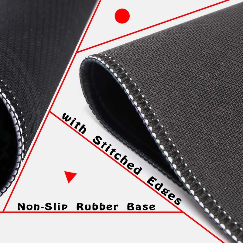 Mouse Pad with Non-Slip Rubber Base, Waterproof Computer Mousepad with Stitch... gallery
