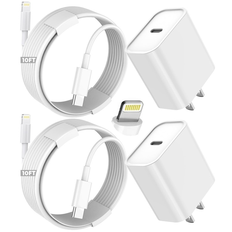 iPhone Fast Charger,Extra Long iPhone Charger Fast Charging 10Foot 2Pack i Ph…
