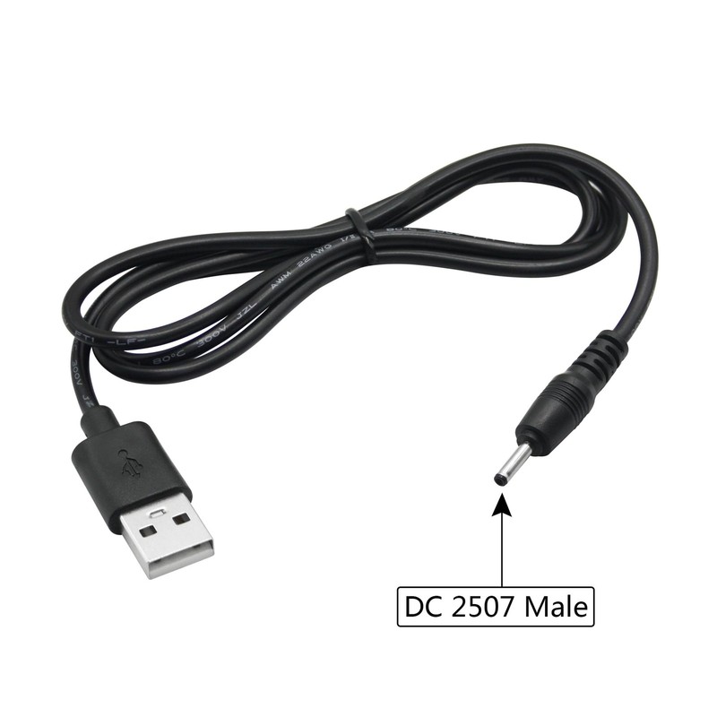 2Pcs USB to DC 2.5mm x 0.7mm Power Cord, 3FT USB 2.0 A Male to DC 2.5mm x 0.7... gallery