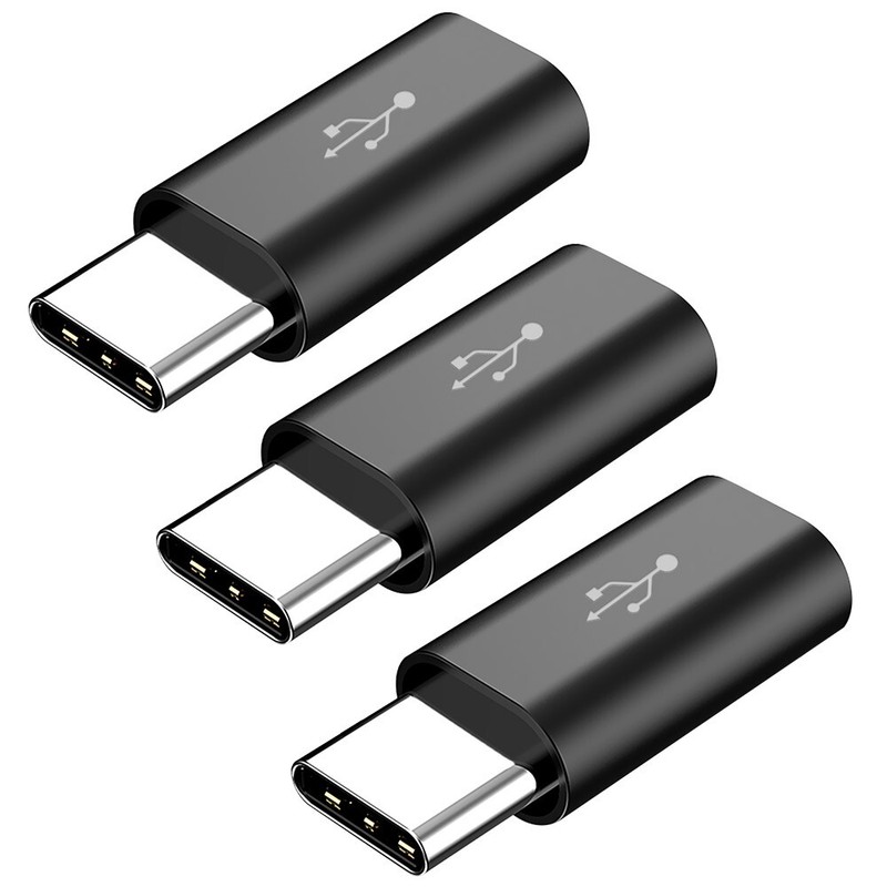 Boosting High Reliable Superior Quality Portable 3 x Micro to Type C Adaptor USA