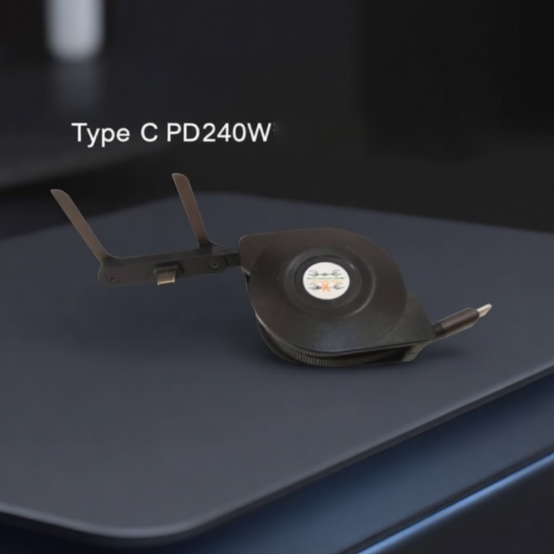 PD240W 5A Fast Charging Cable Cord L Bend Stand 480Mbps For Gaming Devices gallery