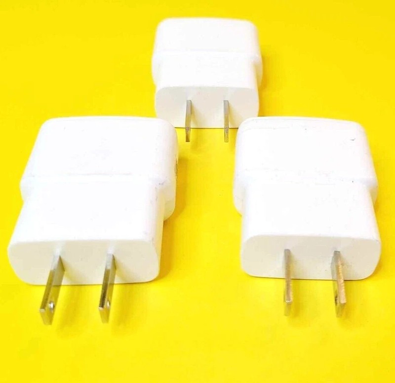 LOT 3x 100% GENUINE SAMSUNG WALL PLUG CHARGER USB AC POWER ADAPTER ETA0U61JWE gallery