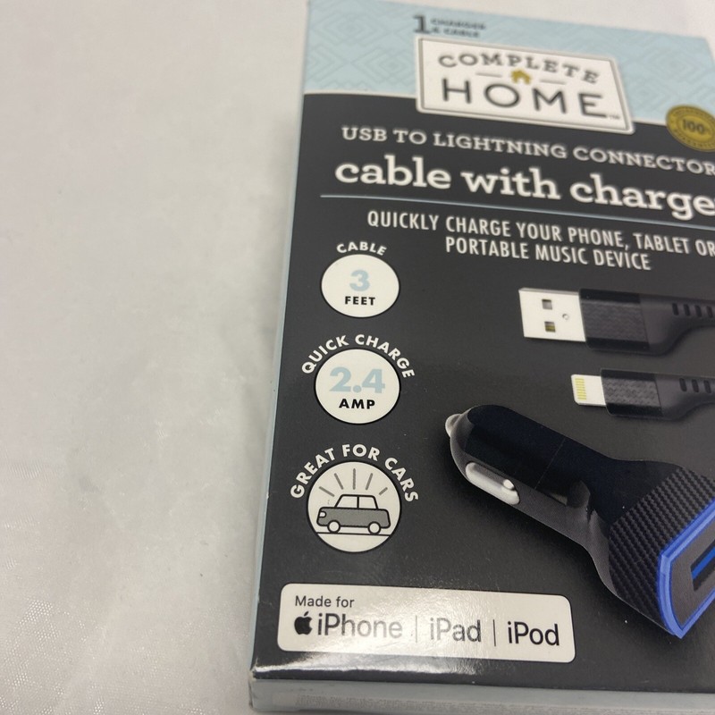Complete Home Micro USB Cable With Charger - 3 Foot - #320729 gallery
