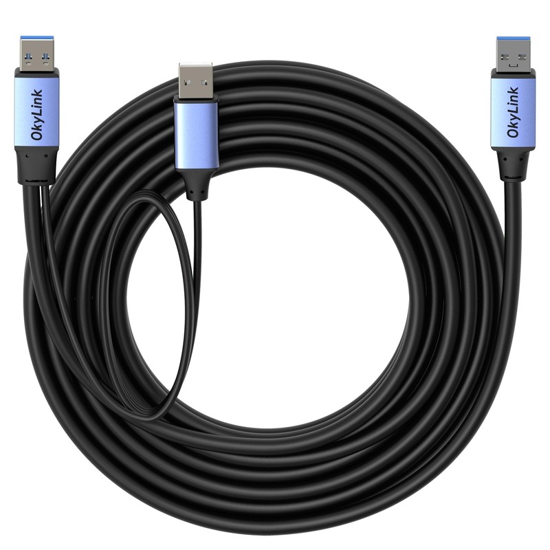 Active USB 3.0/3.2 Gen 1 Data Cable A Male To A Male 15ft 5M Printer gallery